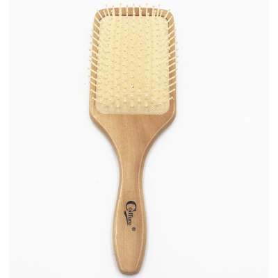 air cushion massage eco-friendly wooden hair brush nylon teeth brush paddle brush