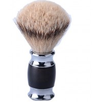 Custom Logo Traveling Handmade Mens Slivertip Badger Hair Shaving Brush With Resin Handle