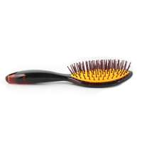 Xinlinda brand unique design oval shape amber color air cushion massage hair brush personalized comb