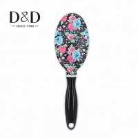 Fancy Cute Women Detangler Innovation Comb Custom Wooden Detangling Straightener Hair Brush