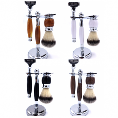 Shaving Set Nylon Hair Resin Handel Men shavingbrush barber brush