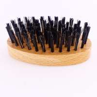 beard brush for Men care beard Wooden Hair Brush natural bristle