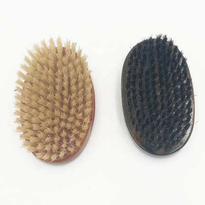 shaving comb wooden handle boar bristle nylon hair and beard brush